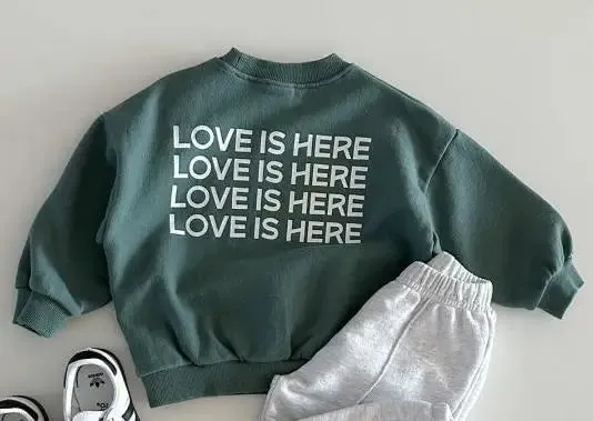 'LOVE IS HERE' Casual Sweatshirt'