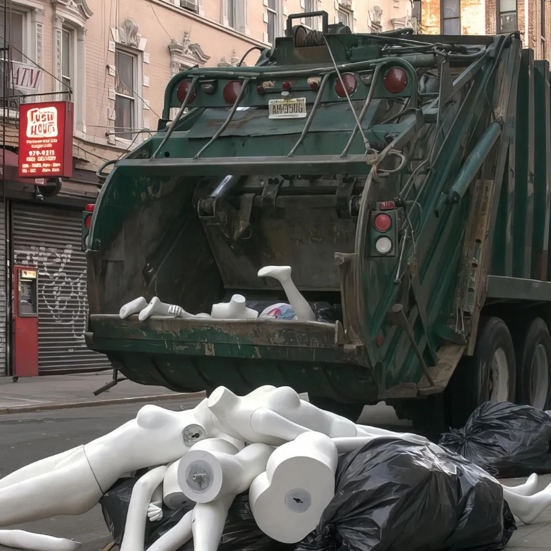 Lower East Side Trash Mannequins