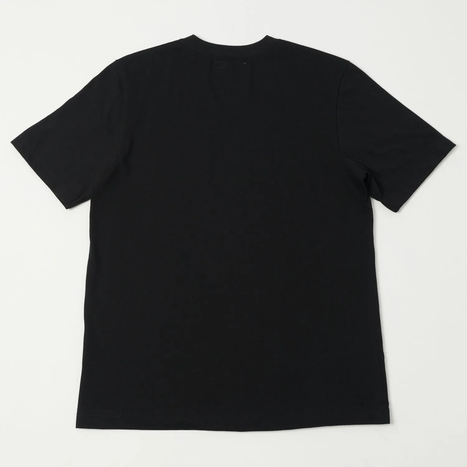 Merz b. Schwanen 1940sP Crew Neck Pocket Tee - Deep Black