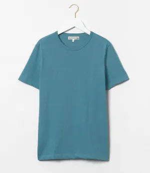 Merz b. Schwanen 1950s Crew Neck Tee - Aqua