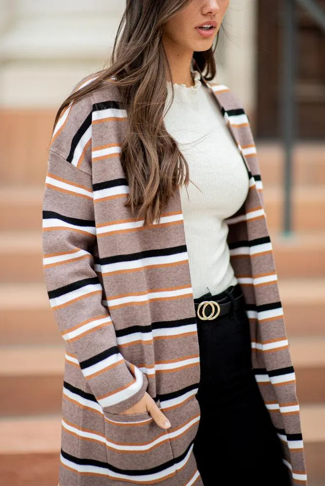 Noreen Striped Cardigan