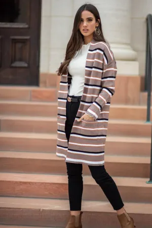 Noreen Striped Cardigan