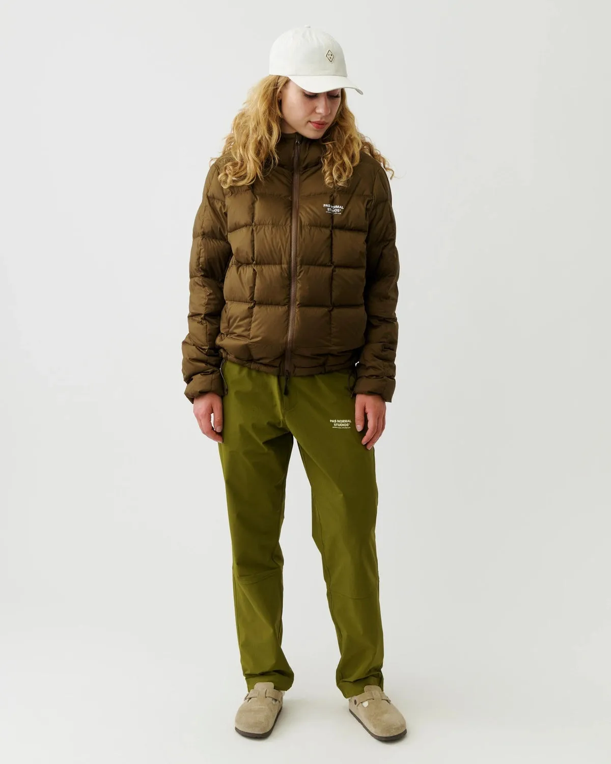 PAS NORMAL STUDIOS Off Race Down Jacket - Army Brown