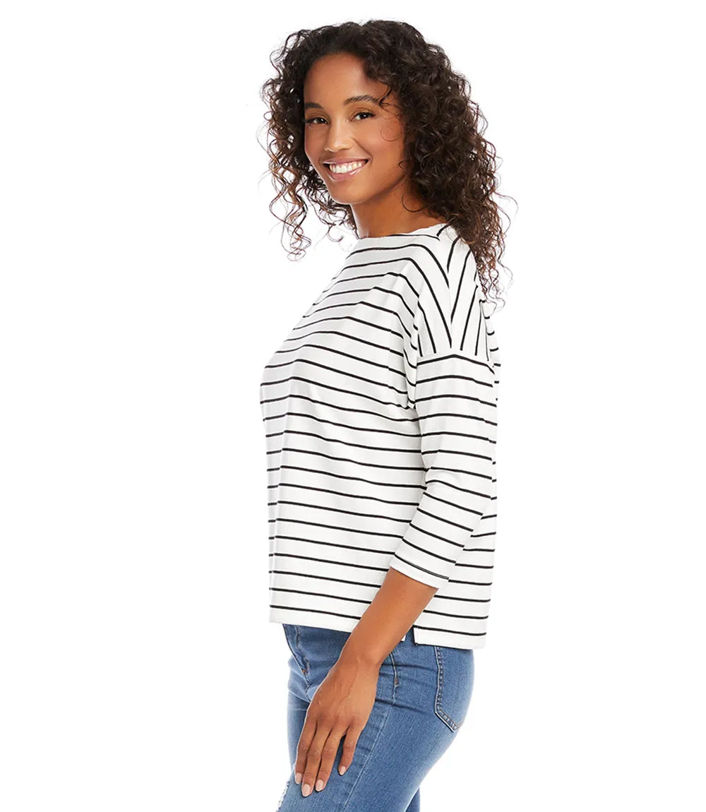 Petite Size Boatneck Top