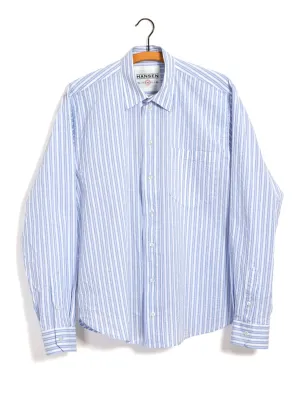 RAYMOND | Relaxed Classic Shirt | Big Blue Stripes