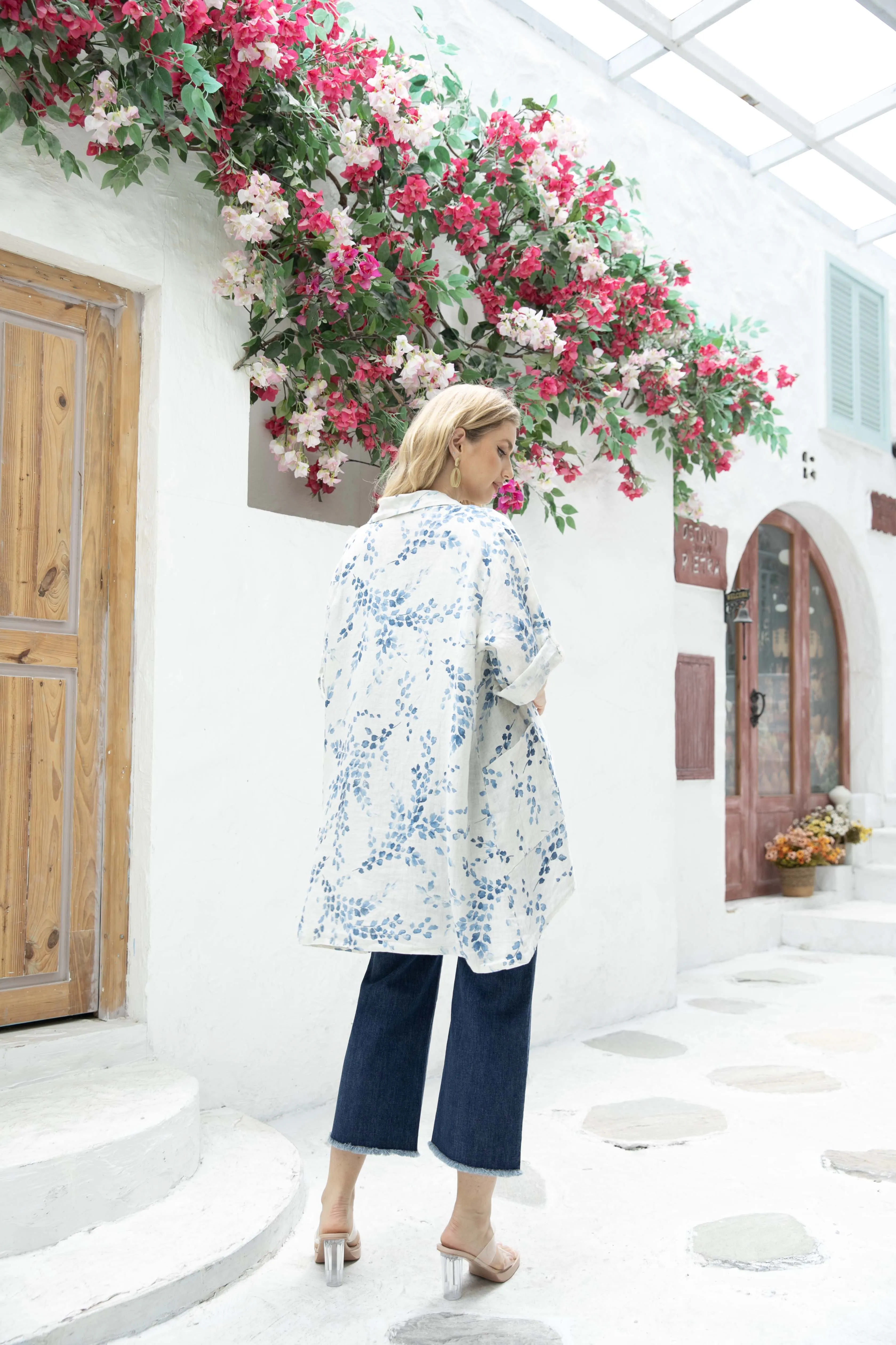 Rebecca's Short Sleeved Linen Pullover