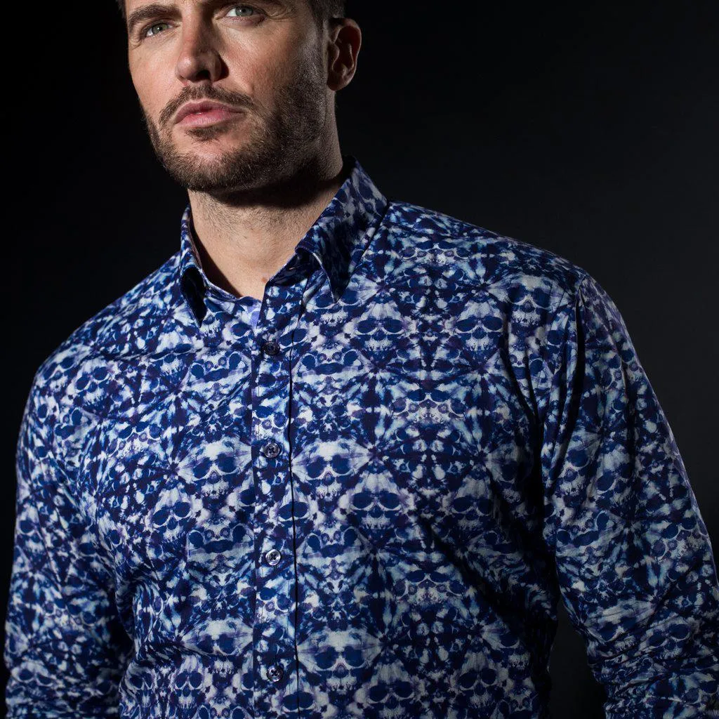 Rorschach Skulls Hidden Button Shirt