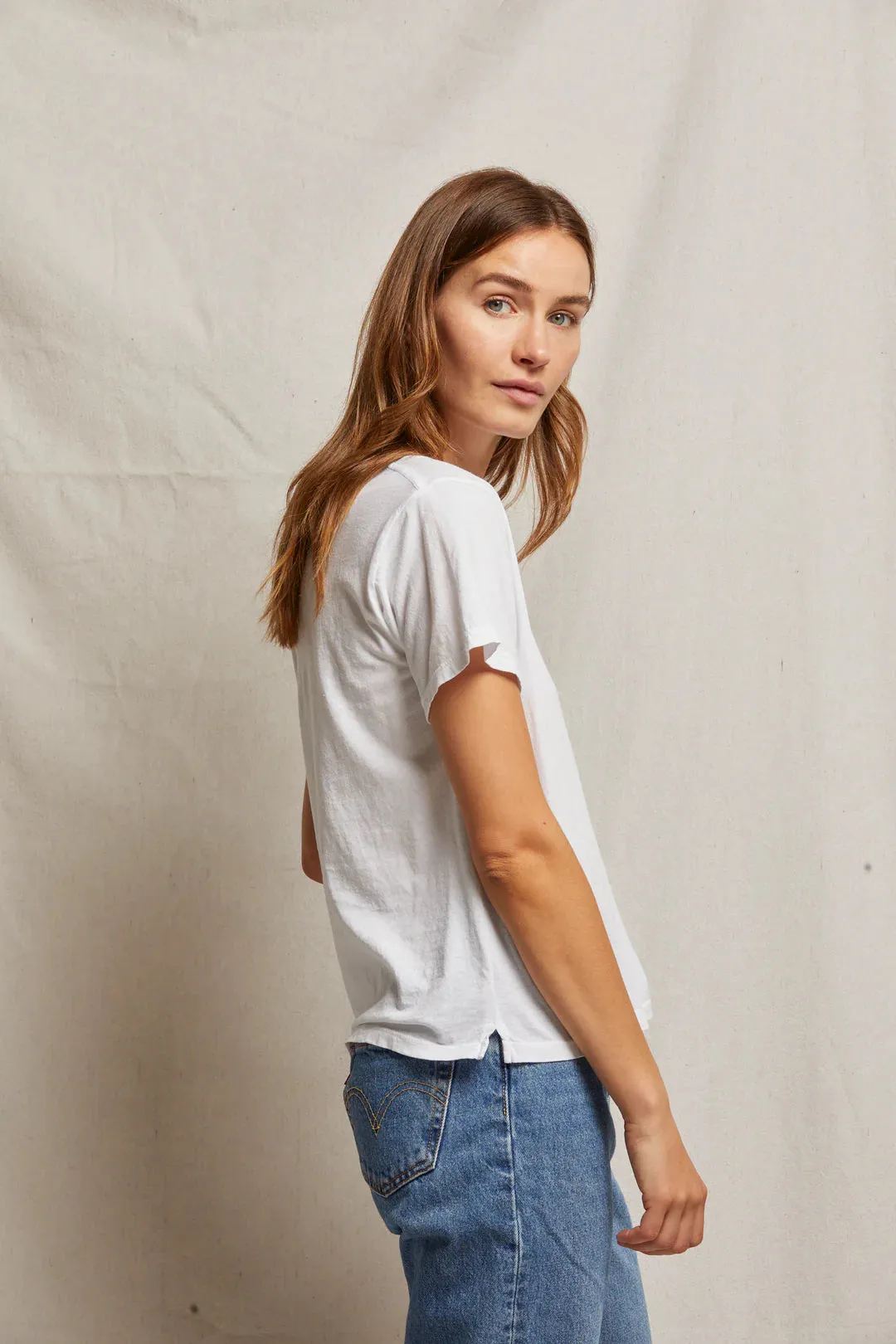 RUBY COTTON BOXY TEE - WHITE