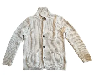 SAND Button Cardigan Cream