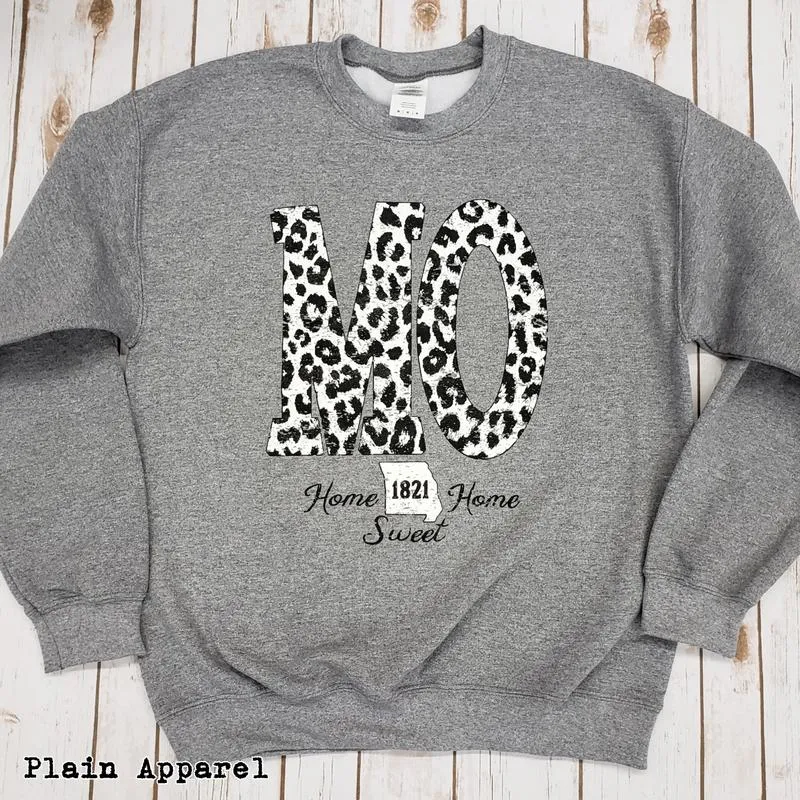 Snow Leopard State Sweatshirt (AR, KS, MO, OK, TX, GA, SD, WV)