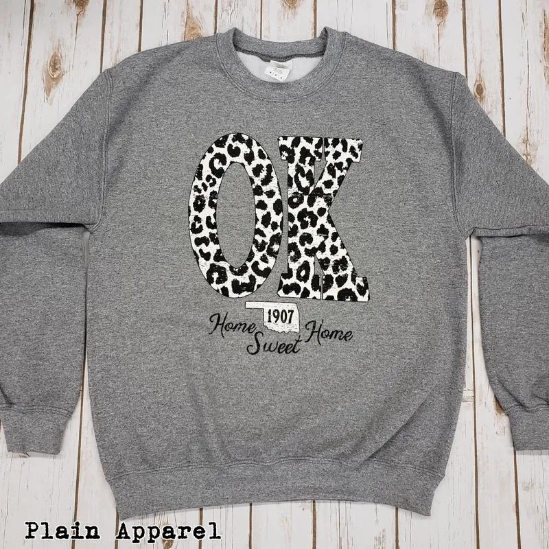 Snow Leopard State Sweatshirt (AR, KS, MO, OK, TX, GA, SD, WV)