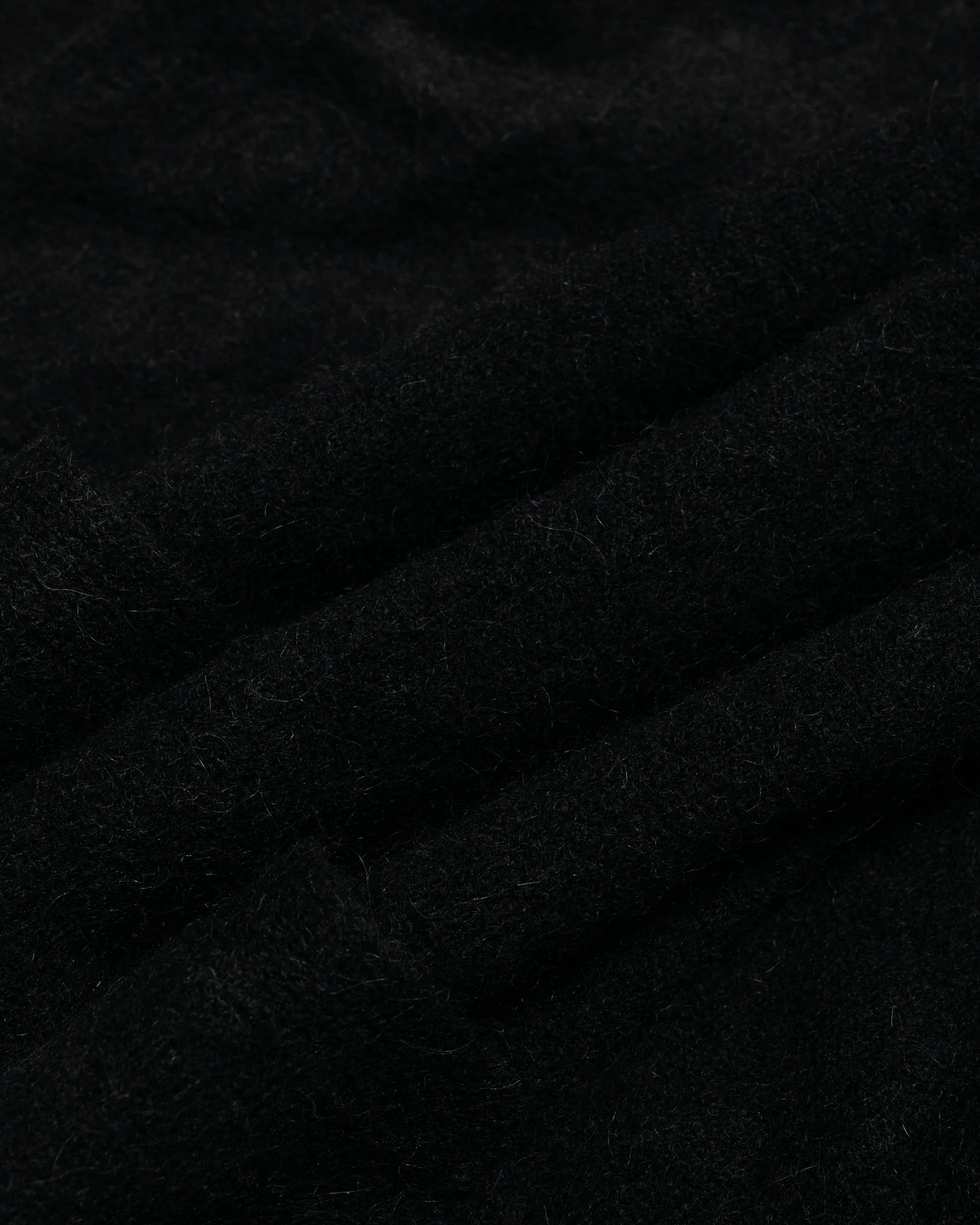 ssstein Fine Alpaca Knit Collared Cardigan Black