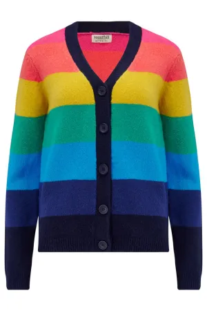 Sugarhill Brighton - Izzy Rainbow Stripe Cardigan