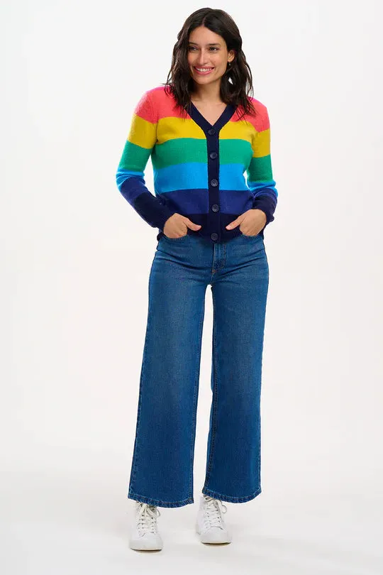 Sugarhill Brighton - Izzy Rainbow Stripe Cardigan