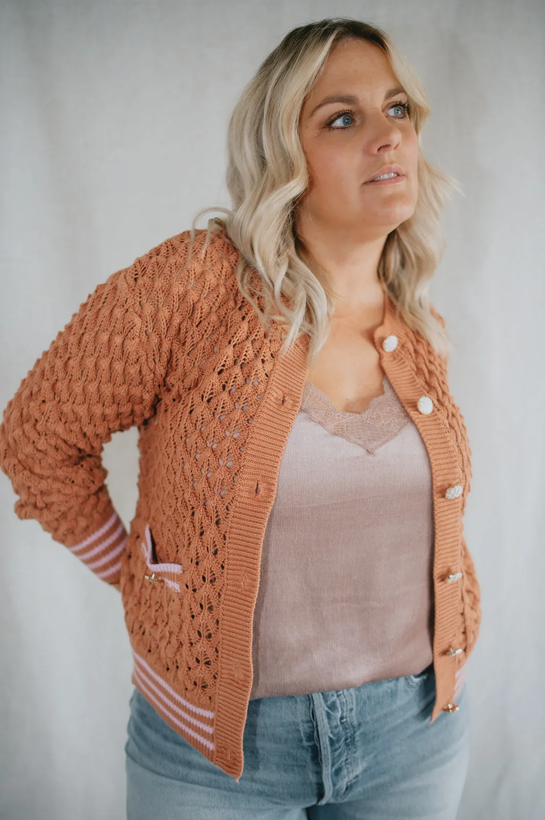 The Keenan Cardi by Heartloom - Rust