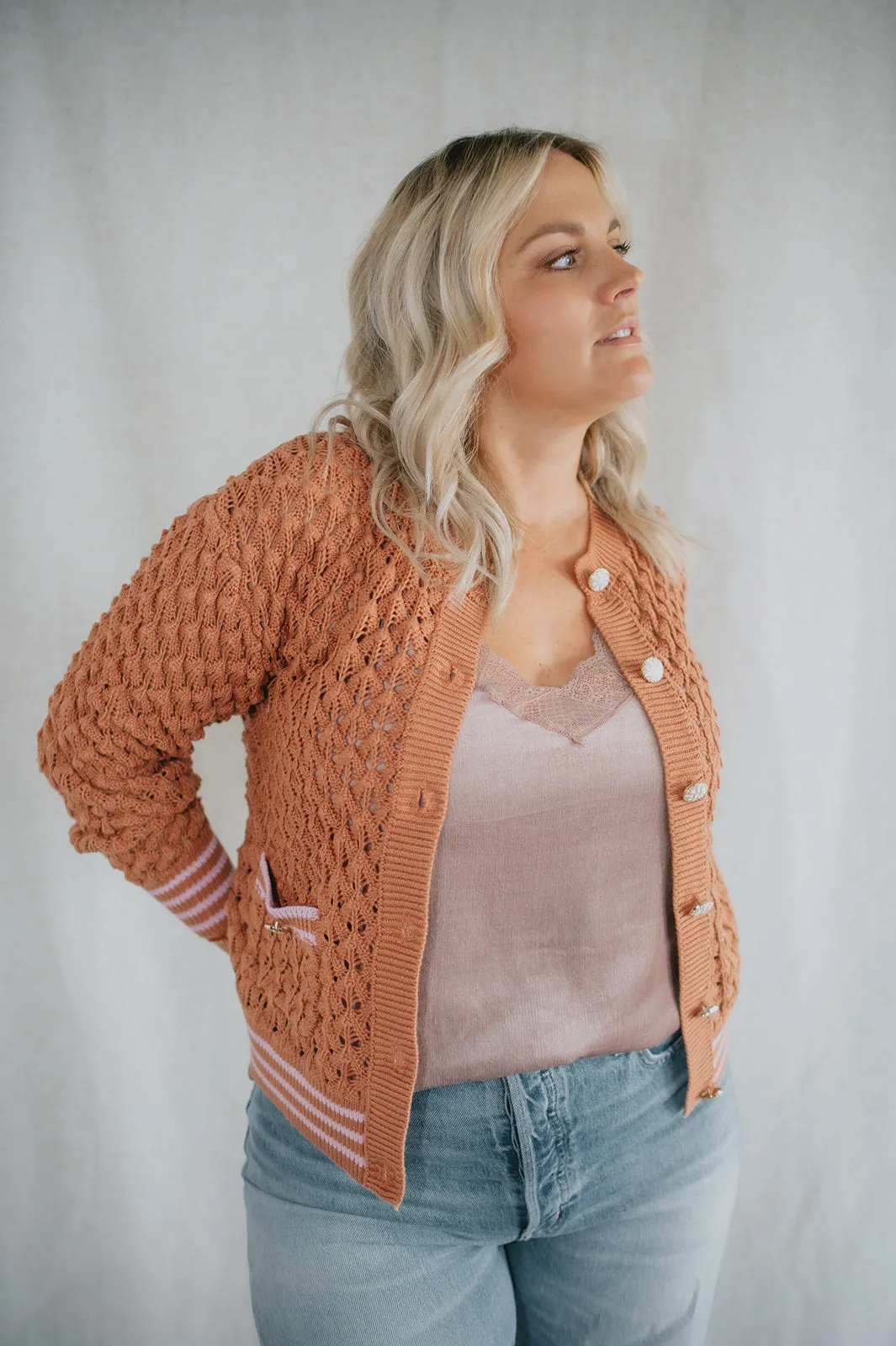 The Keenan Cardi by Heartloom - Rust