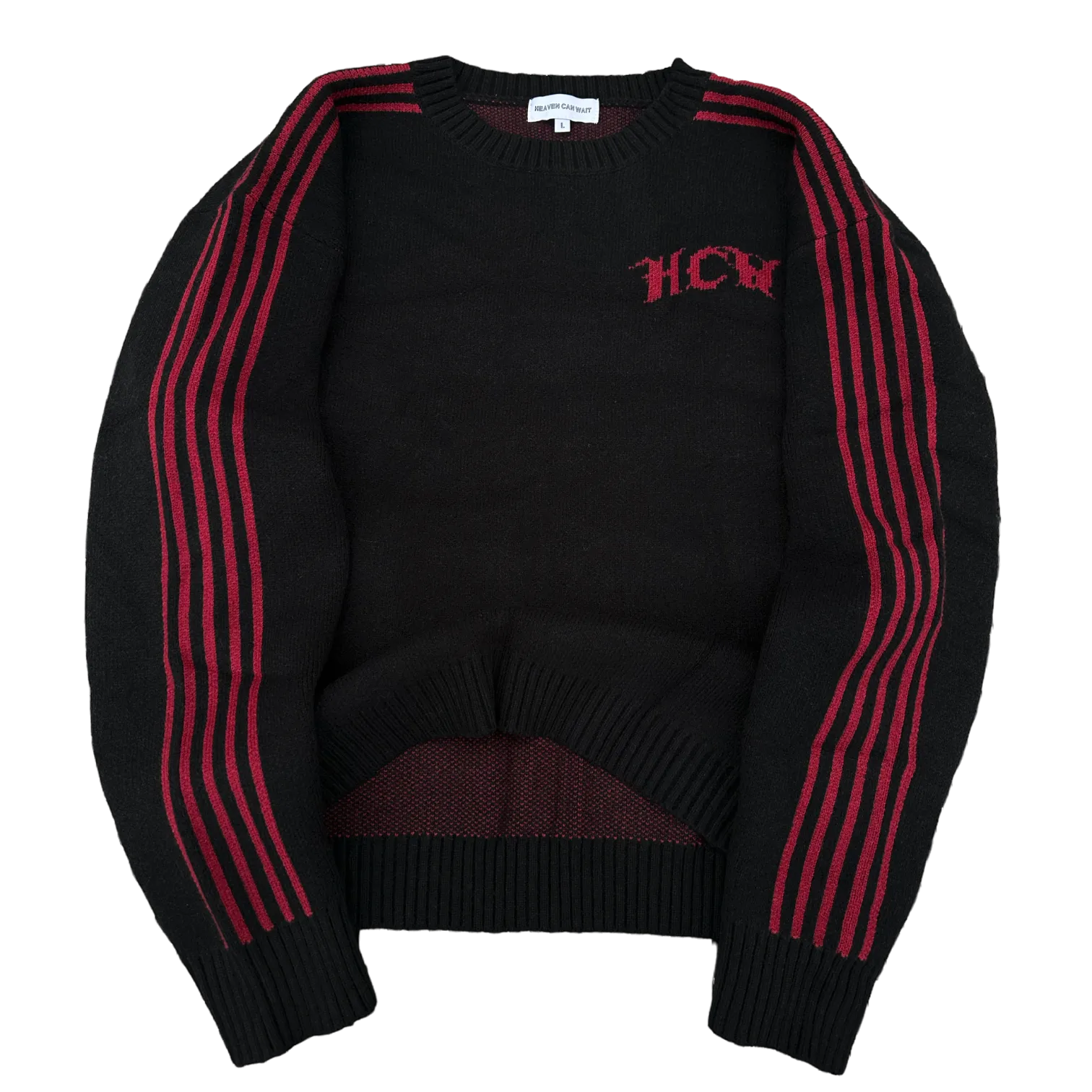 TRACK KNIT (BLACK/RED)