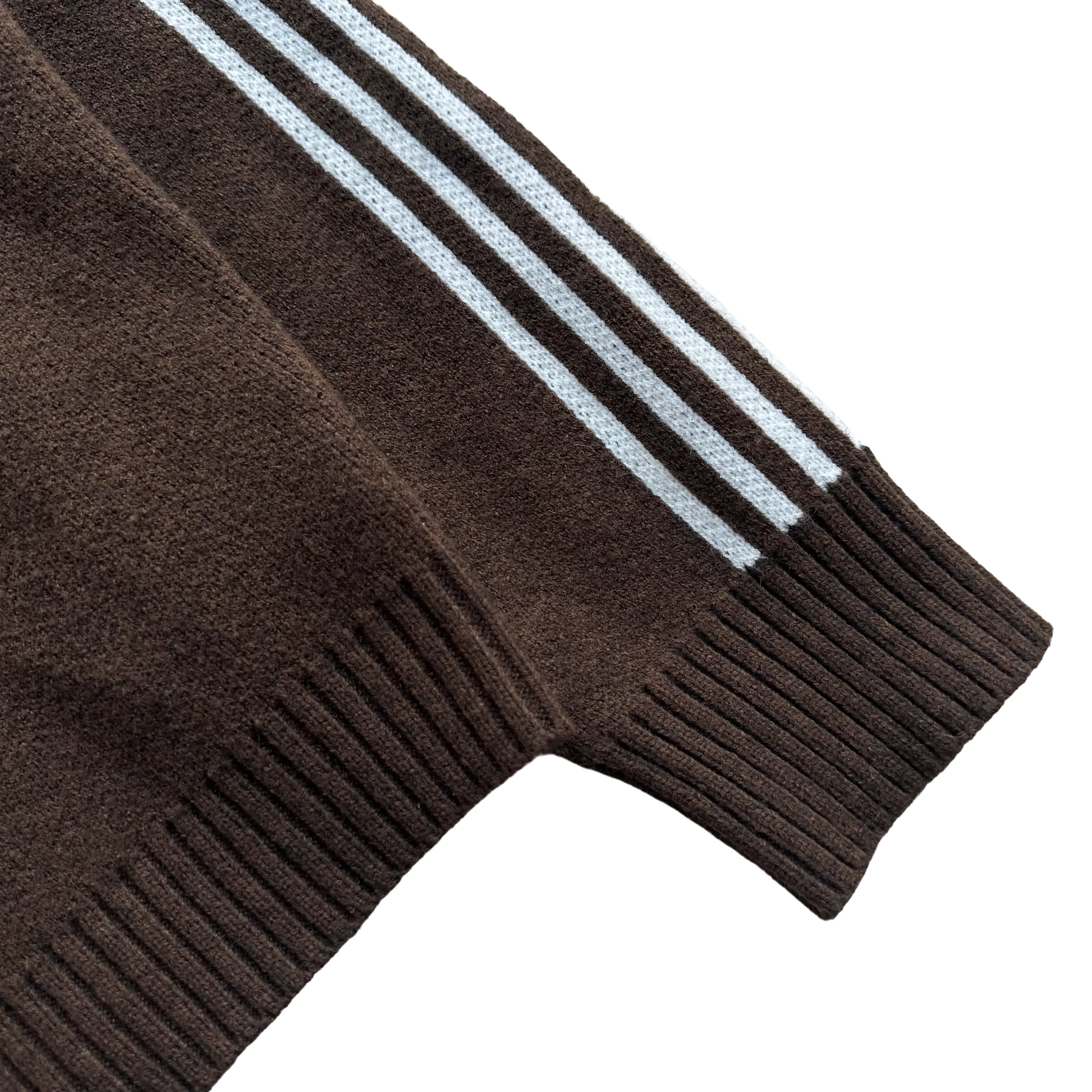 TRACK KNIT (BROWN/WHITE)