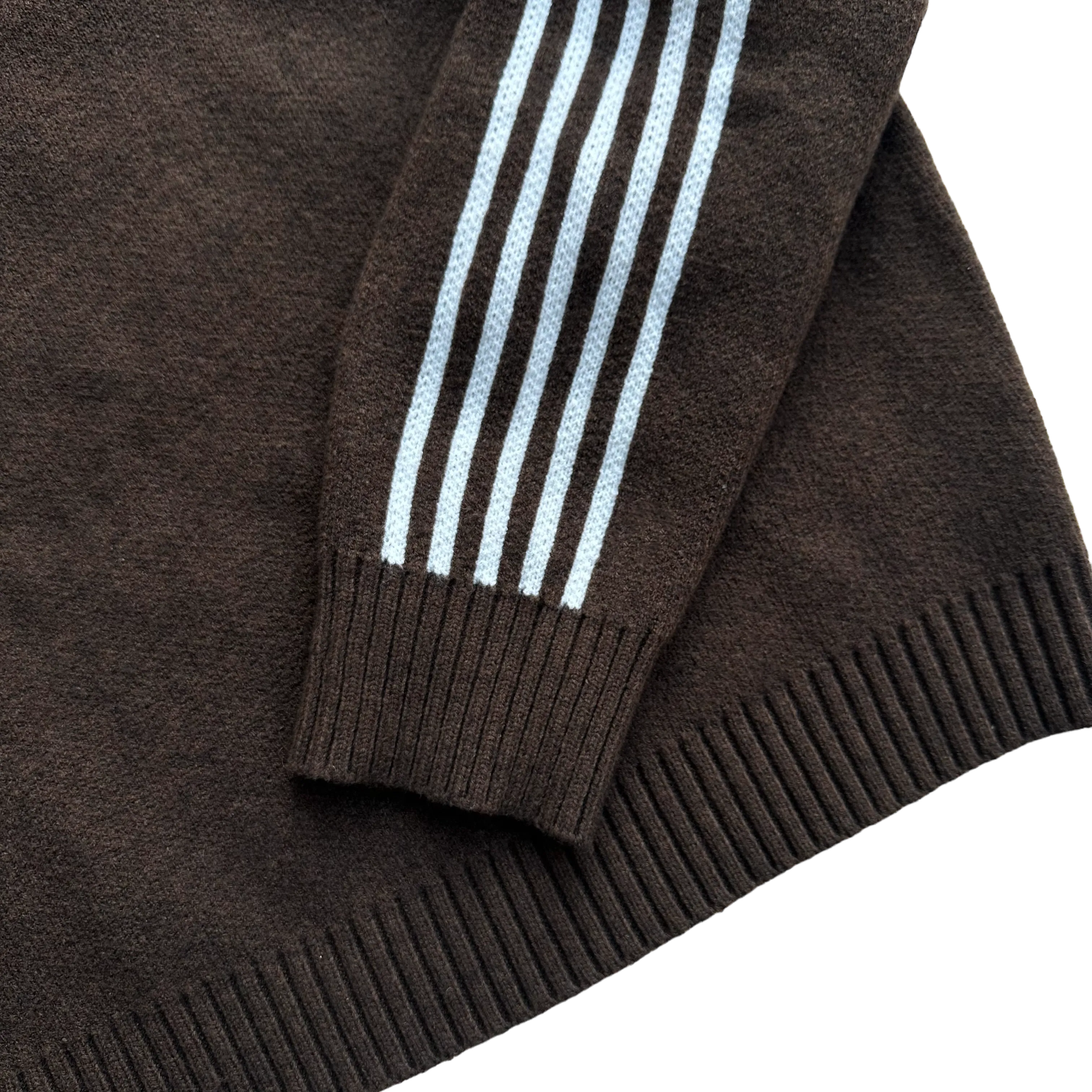 TRACK KNIT (BROWN/WHITE)