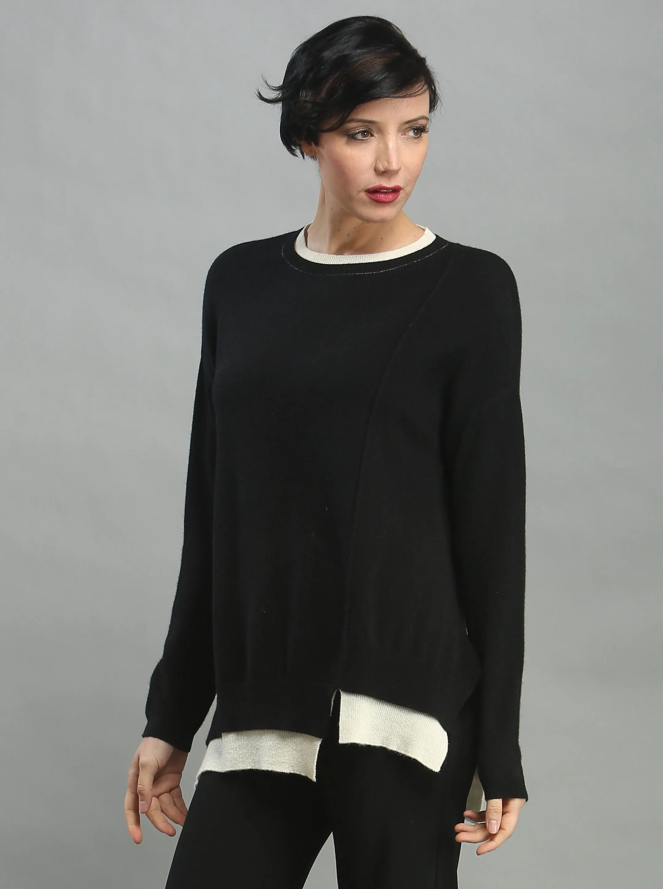 Two-fer Crewneck Sweater