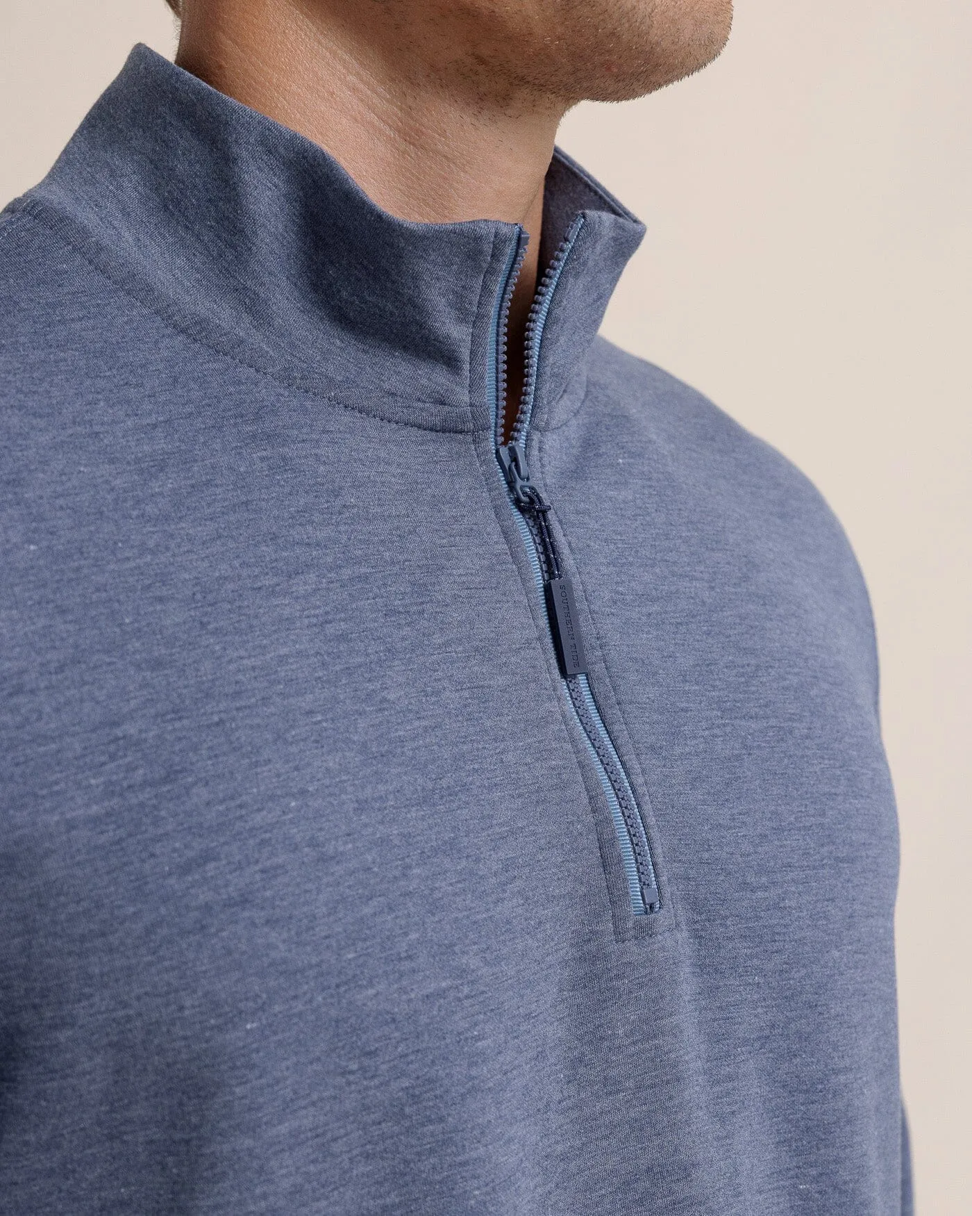 Whyche Interlock Heather Quarter Zip