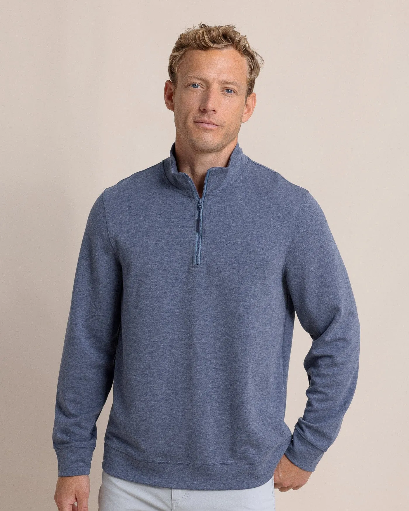 Whyche Interlock Heather Quarter Zip