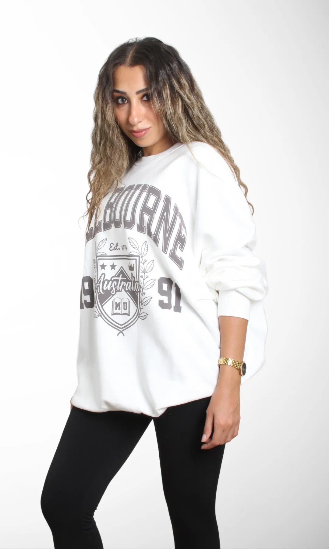 Women Milton Sweatshirt (White)