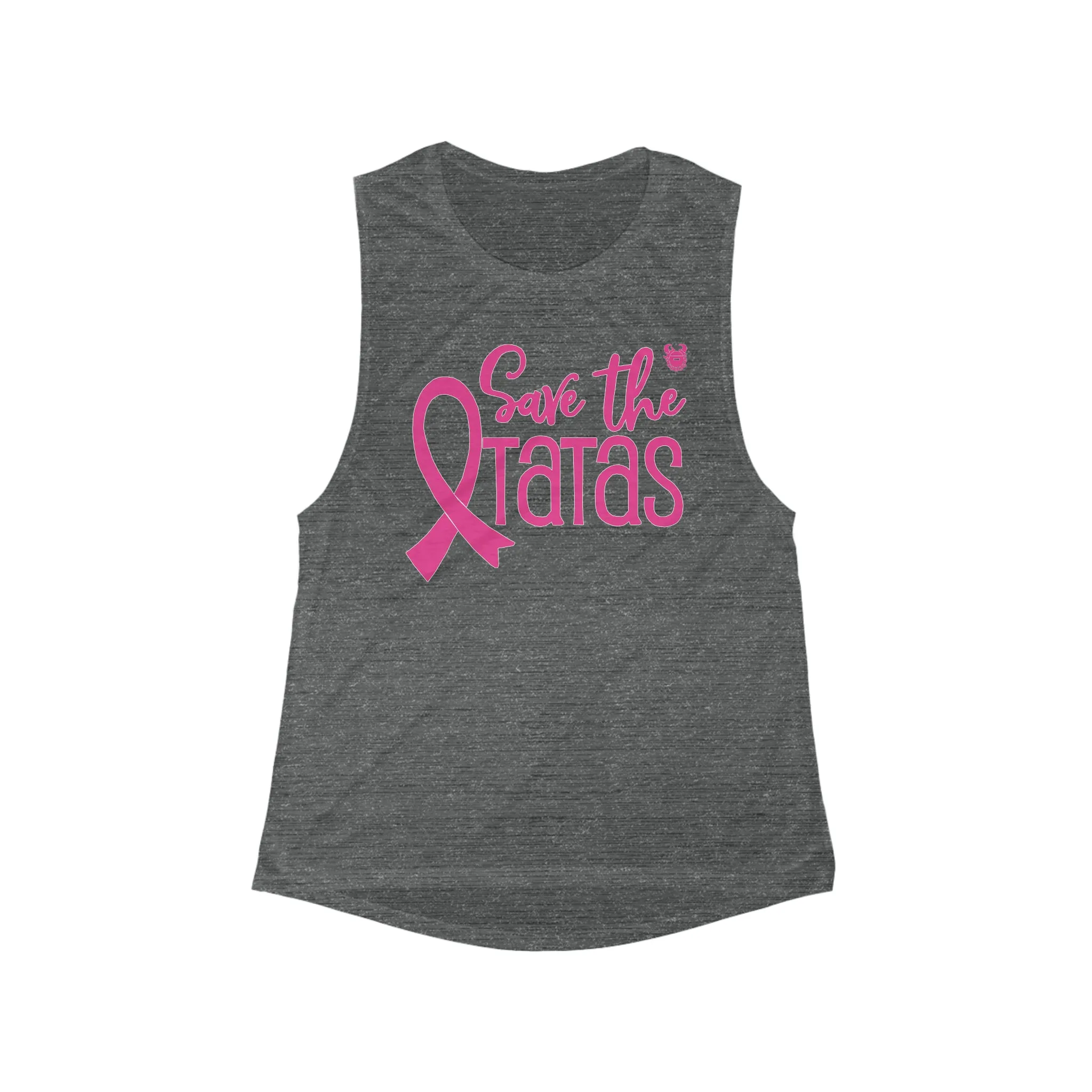 Women's Flowy Scoop Muscle Tank - Save the TaTas