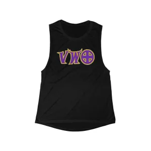 Women's Flowy Scoop Muscle Tank - V-W-O